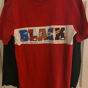 Red Black Pyramid T Shirt